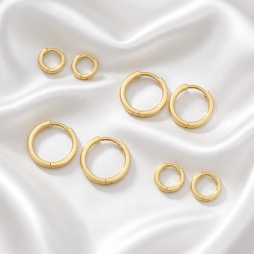 Harma Essential 14K Minimal Hoop Earrings - HARMA