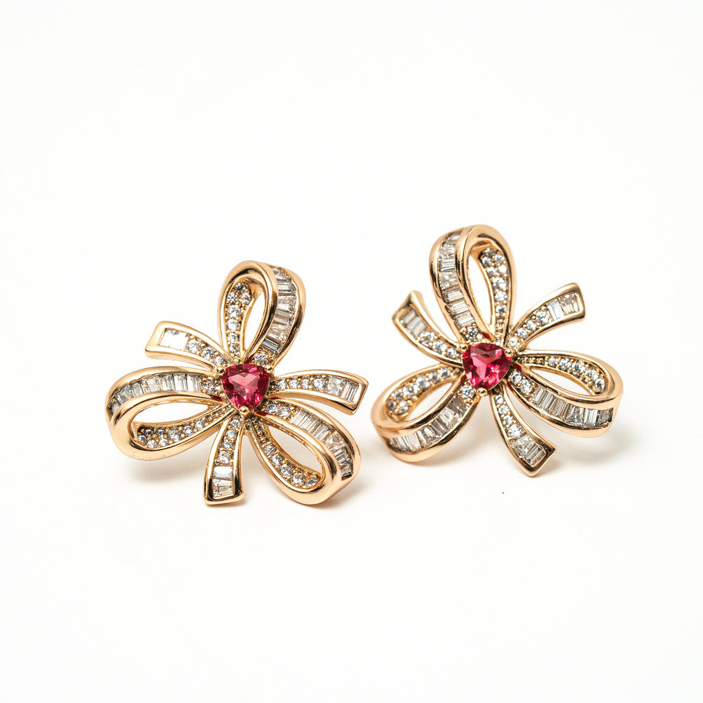 I Am Radiant Bow Stud Earrings - HARMA