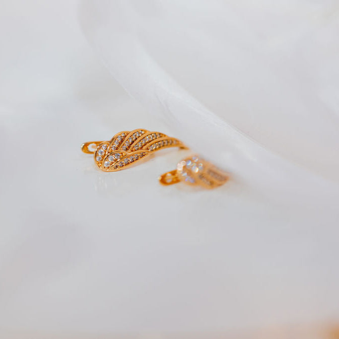 Rise Again Crystal Wings Earrings - HARMA