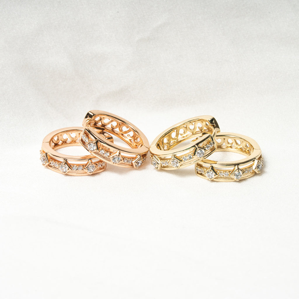 Solstice Spark Hoop Earrings - HARMA