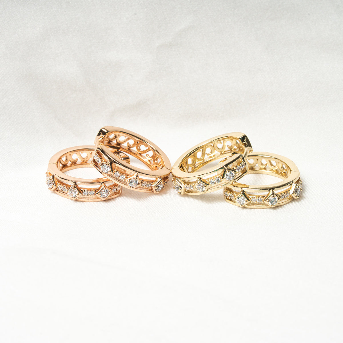 Solstice Spark Hoop Earrings - HARMA