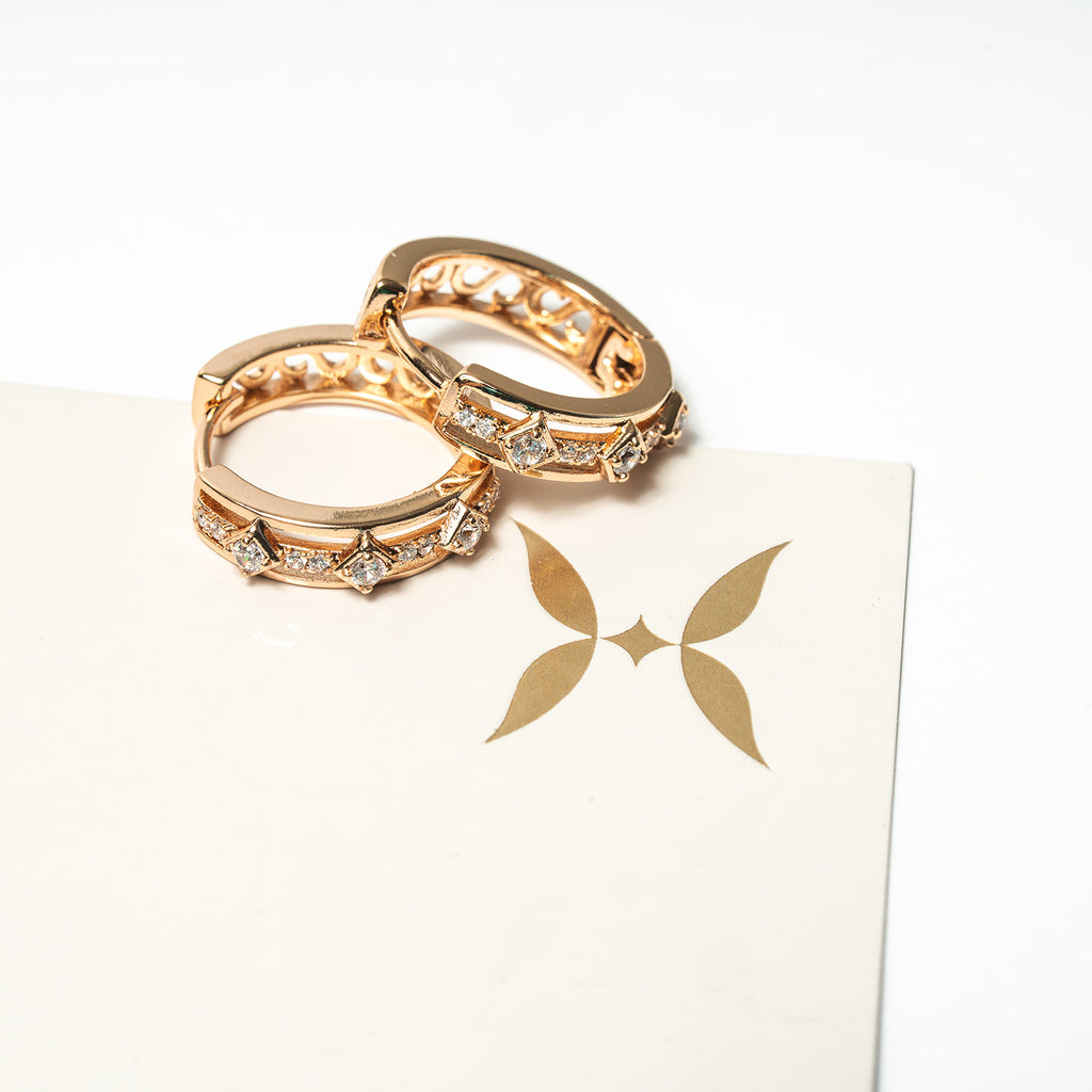 Solstice Spark Hoop Earrings - HARMA