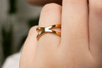Enchanted Supernova Criss Cross Ring - HARMA