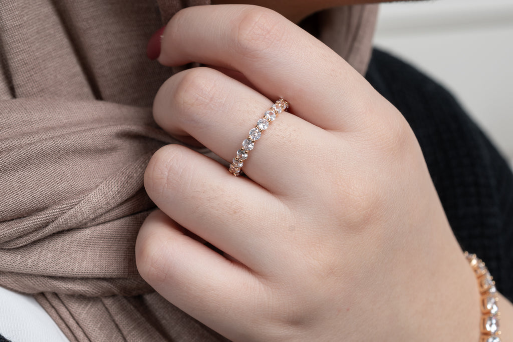 Gold Brilliant Eternity Band - HARMA
