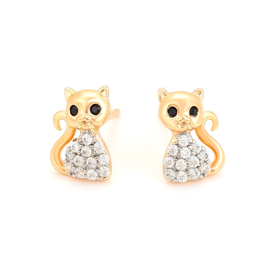 Harma Girls Chic Aristocats Stud Earrings - HARMA