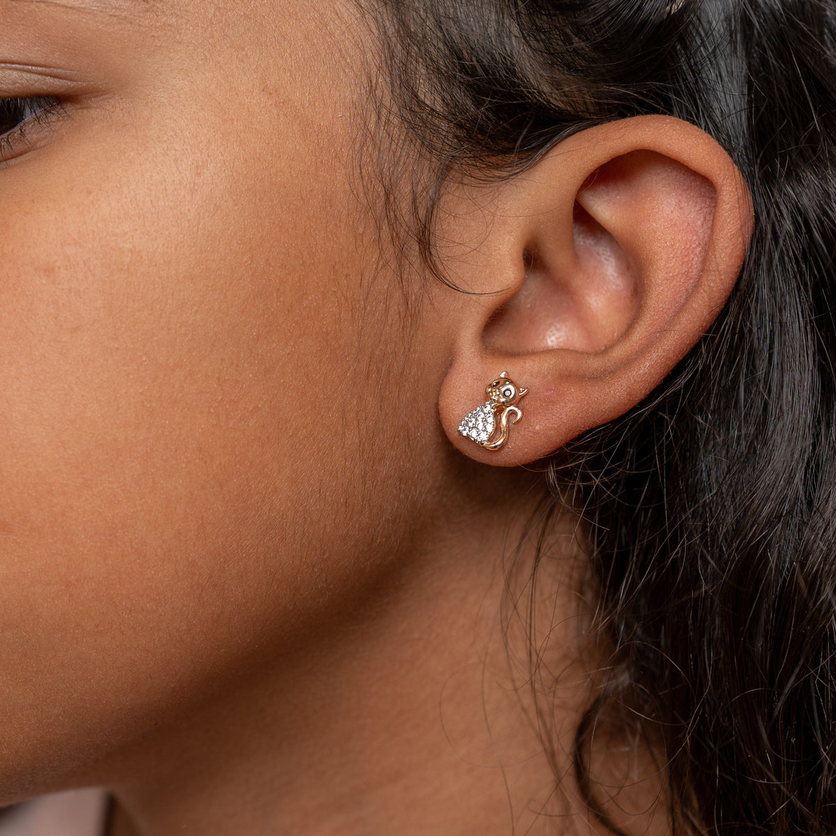 Harma Girls Chic Aristocats Stud Earrings - HARMA