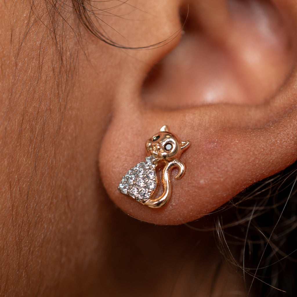 Harma Girls Chic Aristocats Stud Earrings - HARMA