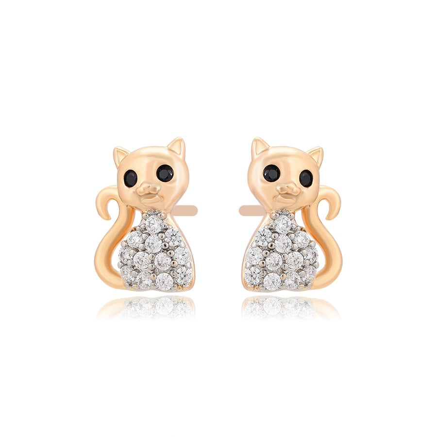 Harma Girls Chic Aristocats Stud Earrings - HARMA