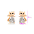 Harma Girls Chic Aristocats Stud Earrings - HARMA